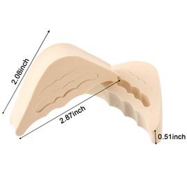 4 Pairs of Adjustable Shoe Filler Unisex Shoes to Large Inserts, Big Toe Plug Footrest Pads to Make Large Shoes Fit