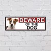 SHAWPRINT Jack Russell BEWARE OF THE DOG METAL GATE SIGN
