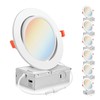 PARMIDA (6 Pack) 6 Inch 5CCT Ultra-Thin LED Adjustable Gimbal