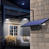 ABZXT Solar Pendant Lights Upgraded Double Bulb Lights IP65 Waterproof