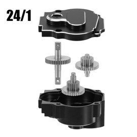 INJORA 24:1 CNC Aluminum Complete Transmission with 180 Brushed Motor 48T for 1/18 RC Crawler Redcat Ascent-18 Upgrade
