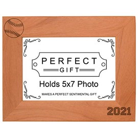 Baseball Gifts 2021 Frame Baseball Picture Frame Sports Photo Frame Wood Engraved 5x7 Landscape Picture Frame