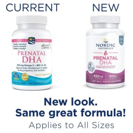 Nordic Naturals Suplemento Prenatal DHA 830 mg de Omega y Vitamina D3 90 Cápsulas para 1 mes