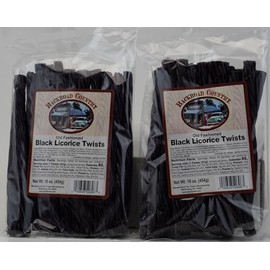 Backroad Country Old Fashioned Classic Black Licorice Twists - Licorice Candy - Made in the USA - 16 OZ (Pack of 2)