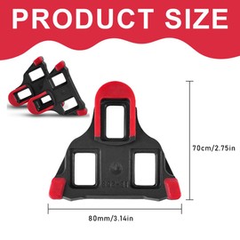 UYVPAER 1 Pair of Bike Cleats, Road Bike Pedal Plates Cleats for Shimano Spd SL, Bicycle Cleats, for Spin Shoes, Compatible Shimano Cleats Spd SL (Sm-Sh10/Sm-Sh11/Sm-Sh12), for Road Bike/Competition