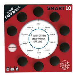 Wilson jeux | Smart 10 French Version | Thematic Catering Refill | 50 Double Sided Cards and 100 New Questions | Replace the Cards of Your SMART10 Case or Mix
