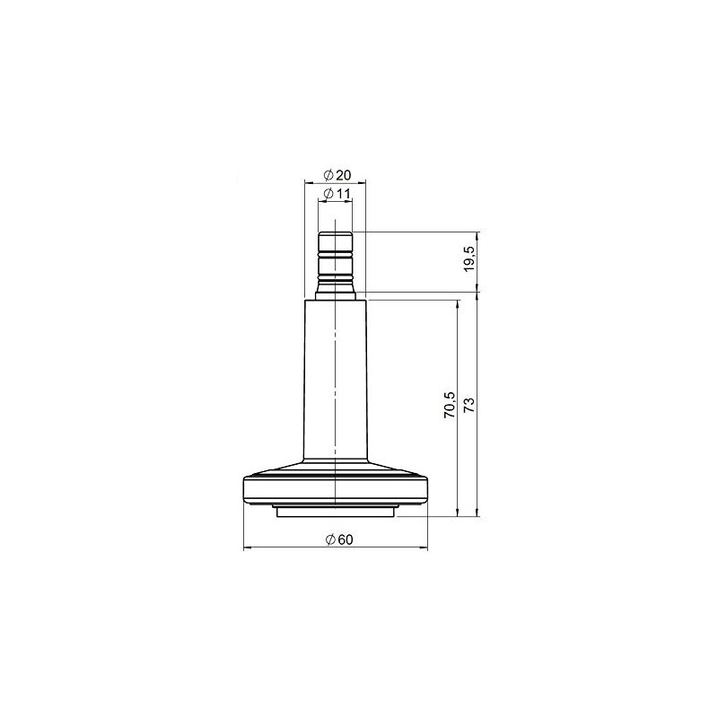hjh OFFICE STATO-M 619040 Floor Glider Office Chair 11 mm