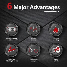 3D Printing Smoothing Tool Kit, 21PCS 3D Print Tools Set with 60W Soldering Iron, 7 Sizes Heat-Set Nuts, 9 Brass Tips, 2 Tweezers – 3D Pen Kit, Electric Connector Cleaning Leveling Tool for 3D Printer