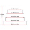Universal Reducer for Ventilation Systems Diameter 80-150 mm Reducing Connector