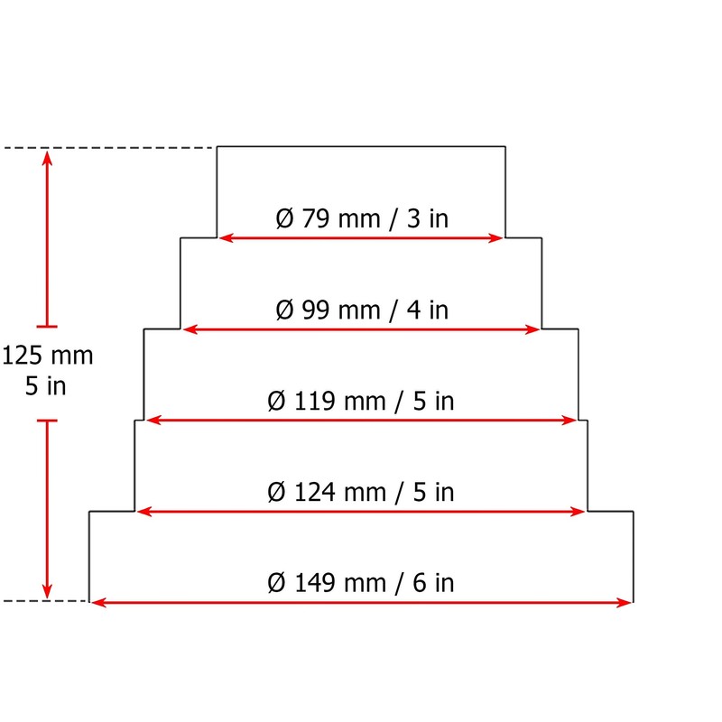 Universal Reducer for Ventilation Systems Diameter 80-150 mm Reducing Connector
