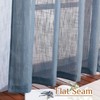 NICETOWN Linen Sheer Curtains 84" L for Living Room, Pocket