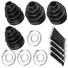Caltric 2 Rear Axle Inner Outer CV Boot Kit for