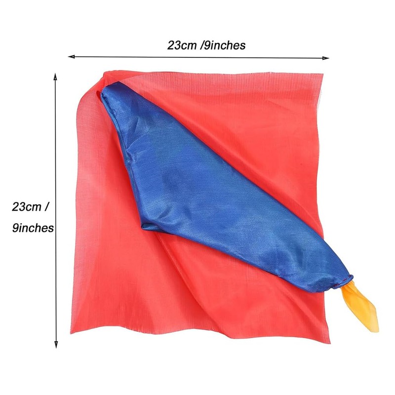 Xfunjoin Color-Changing Magic Scarves, 2-Pack, 11.8 Inch
