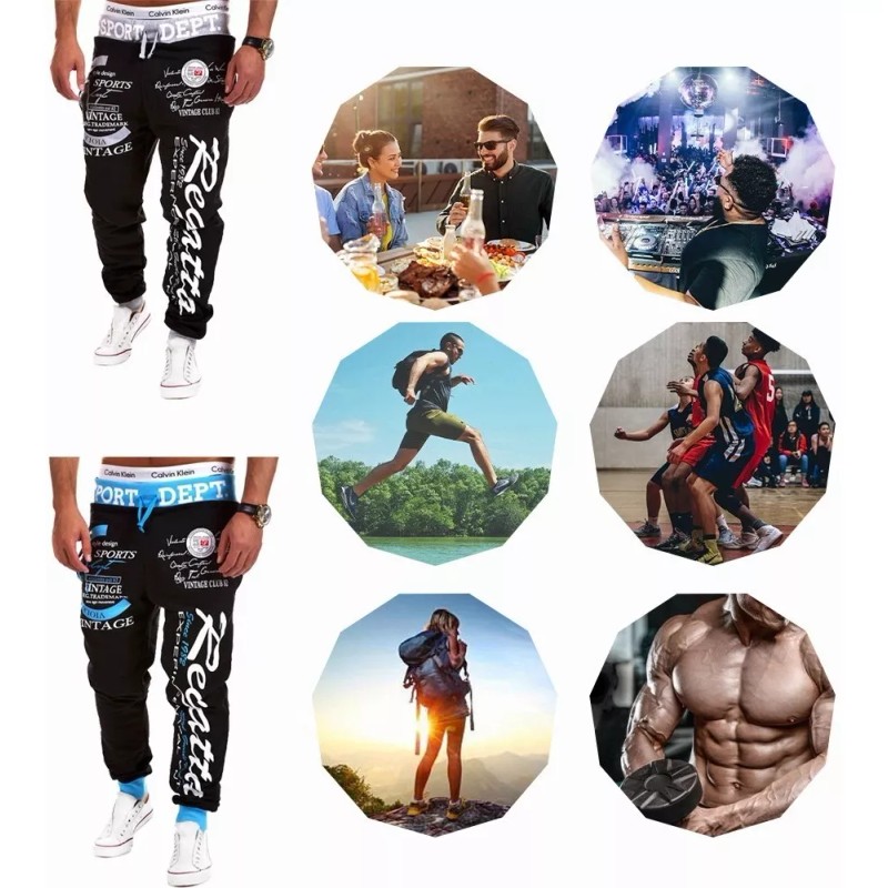 PEIONO Pantalones Cargo Tipo Hip Hop Para Hombre