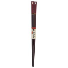 Ishida 11172-0 Chopsticks Made in Japan Shell Craft Abalone Color Rabbit Wooden (Natural Wood) Lacquer Painted 8.1 inches (20.5 cm) Vermilion