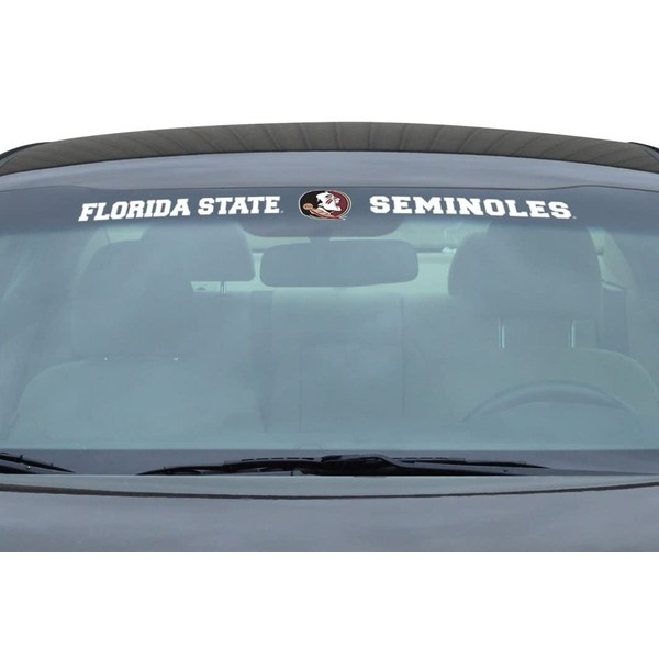 FANMATS 61503 Florida State Seminoles Sun Stripe Windshield Decal 3.25 in. x 34 in.