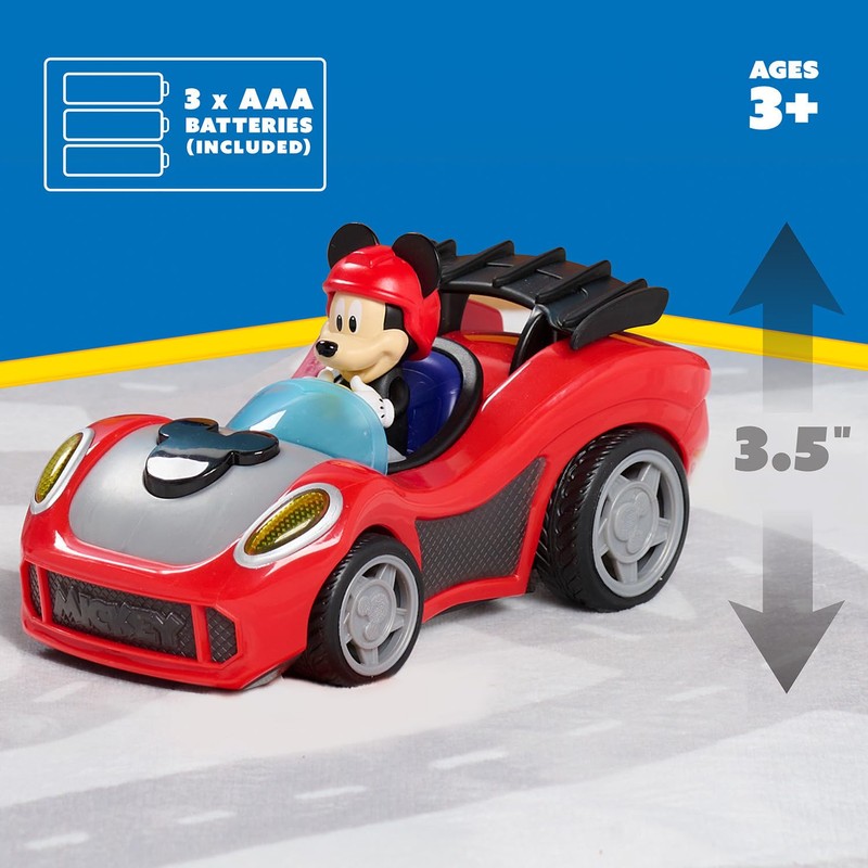 Just Play Topolino Rev 'n Glow Racer con luci e