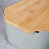 Vilde Bread Bin with Wooden Board Bread Basket Bread Bin
