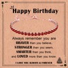 CERSLIMO Tennis Bracelet with Birthstone - Birthday Gifts for Girls,