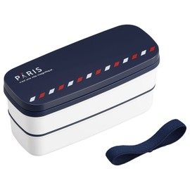 OSK PARIS PW-28K 2-Tier Lunch Box with Dividers, Made in Japan