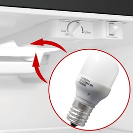 HPUY Kei D28x Refrigerator Bulb AC100-265V 3W Refrigerator Bulb 5304522314 Compatible for Frigidaire Refrigerator Replacement E17 Base
