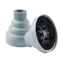 Collapsible Silicone Hair Dryer Diffuser - Travel and Easy Storage - Fit Nozzle Diameter D-1.575Inch to 1.968 Inch (4-5cm)