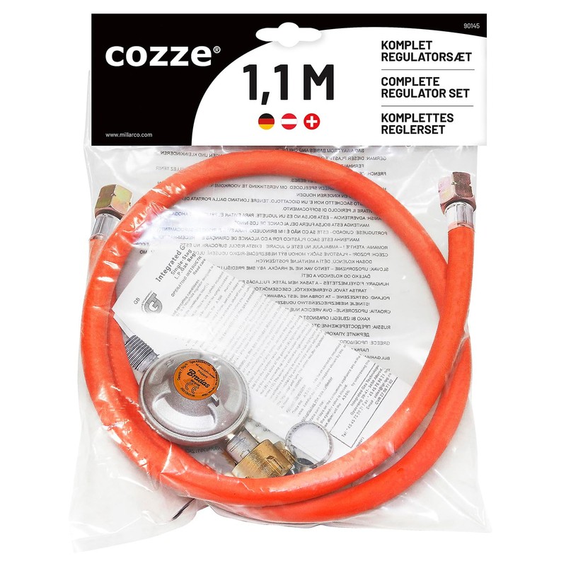 Millarco 90145 Pressure Gauge and Hose Orange