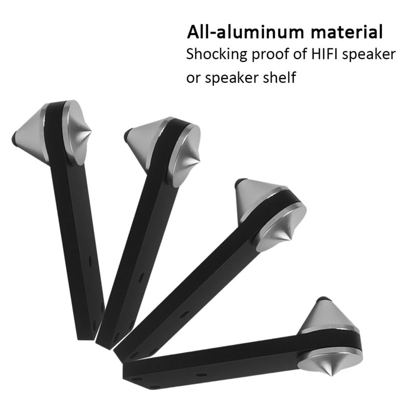 Lyaciomn 4PCS Adjustable Combined Type Audio Speaker Foot Subwoofer Shockproof