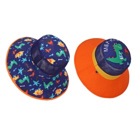 Kids Toddler Baby Boy Sun Hat 6-12 Months Babies Girl Summer Wide Brim Sunhats Animal Print Bucket Cap with UV Protectionfor Outdoor Beach