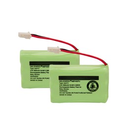 GEILIENERGY BT188645/BT288645 3.6V 900mAh Ni-MH Battery Pack, Also Compatible with VTech BT207695 VM312 VM3251 VM3252 VM3261 Digital Video Baby Monitor(2 Pack)