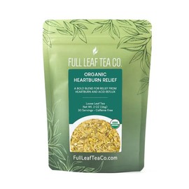 Organic Heartburn Relief Loose Leaf Tea - 2oz Bag (Approx. 30 Servings) | Full Leaf Tea Co.