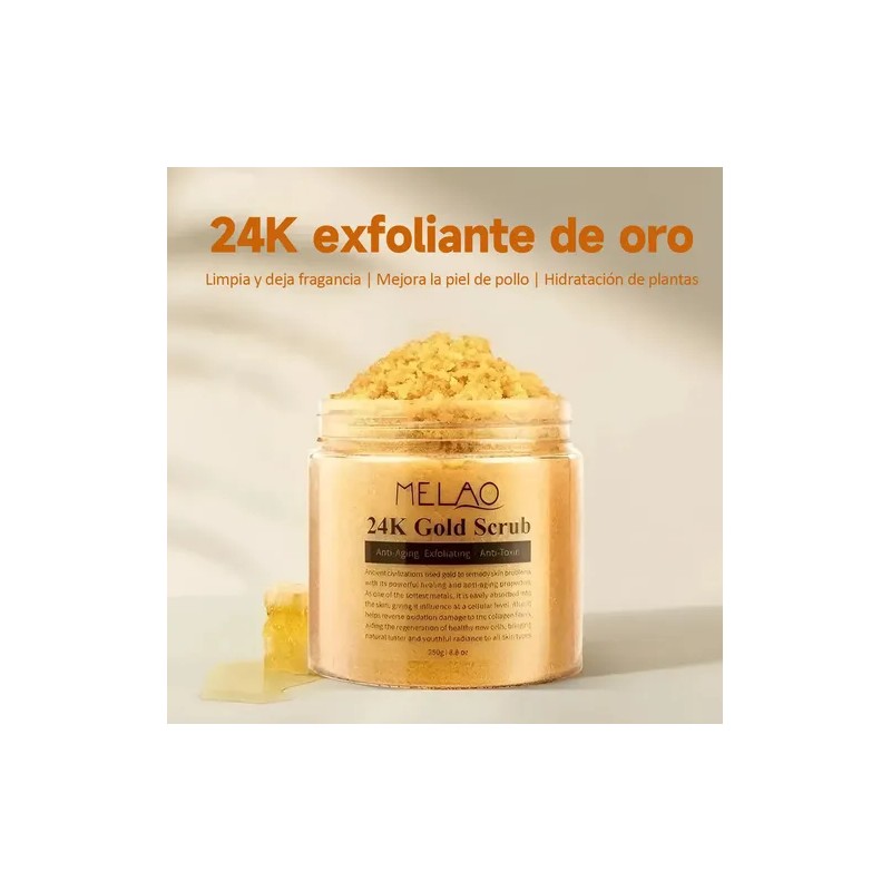 Crema Exfoliante Facial Oro 24k Hipoalergénica 250g