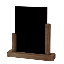 A5 Dining Board Table Stand Writeable on Both Sides Advertising Board Wooden Blackboard Chalkboard (1)