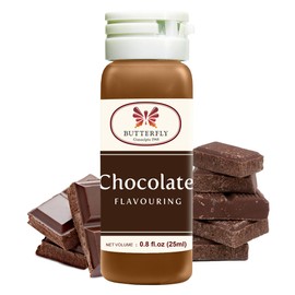 Butterfly Flavoring Extract Paste, 25 ml (Chocolate, Pack of 1) – Chocolate Extract & Stevia-Friendly Flavoring for Baking, Drinks, Desserts