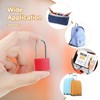 10 Pcs Suitcase Locks with Keys, Metal Padlocks Long Shackle