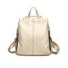Women's Fashion PU Leather Backpack Large Capacity Rucksack School Travel