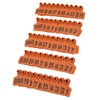 100Pcs TPU Pig Cow Ear Tag with Number 001‑100 Ear