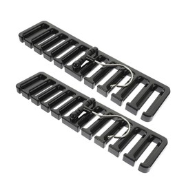 2-Pack Belt Hangers for Closet – Space-Saving Tie & Scarf Organizer Rack for Men & Women, Black