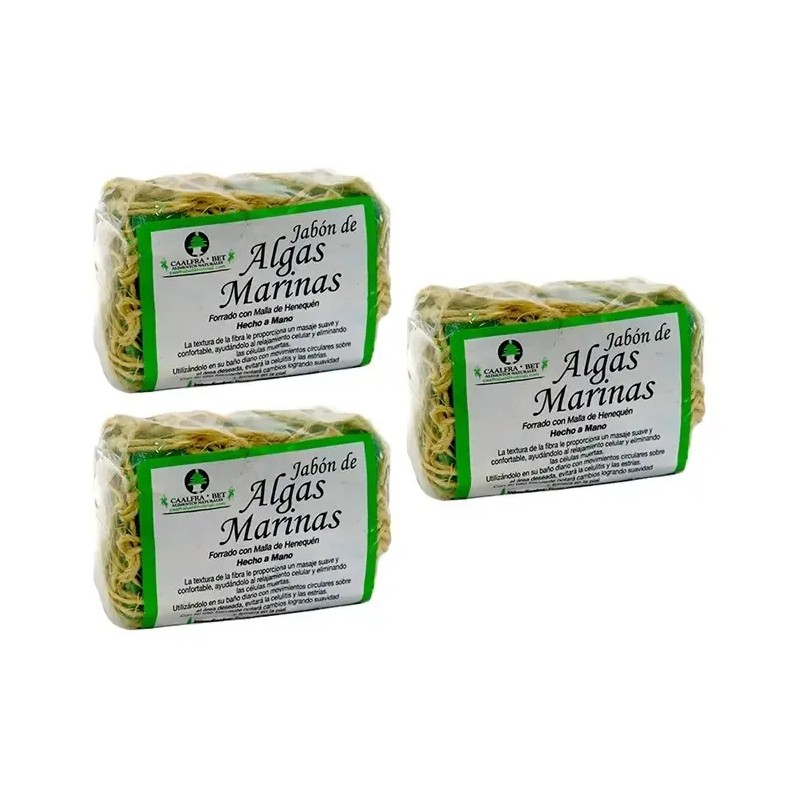 3 Jabones De Algas Marinas - Reduce Celulitis Y Reafirma