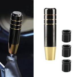 Shift Knob Long Aluminum Alloy Knob with Adapter Shift Knob Universal Shift Knob Stick Type Knob Lever Adapter Truck Extension 18cm Universal Car AT MT Shift Knob