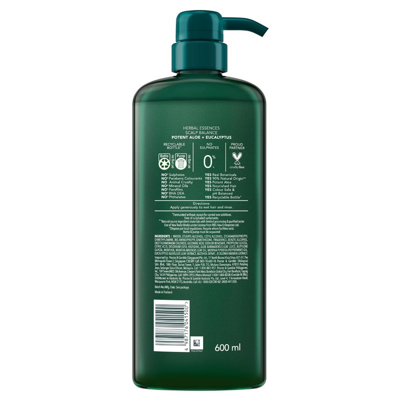 Herbal Essences Potent Aloe & Eucalyptus 600ml Conditioner