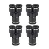 sourcing map Plastic Connect Y Splitter Push to Tube Fittings