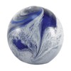 OneWorld Memorials Blue Glass Marble Swirl Ashes Keepsake Urn -