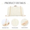 SUKUTU Feather Evening Bag for Women Shoulder Acrylic Box Bag