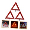 Ciieeo 3pcs Roadside Reflective Triangle Emergency Warning Signs and Lightweight