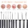LOPHE Blackhead Remover Tool Kit, 10PCS Pimple Popper Tool Kit