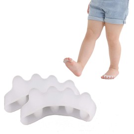 Toe Separators & Spacers,Use for Health & Beauty Pedicures,Hammer Toes, Claw Toes & Other Foot Conditions,Pedicures for Kids (White, 1 Pair)
