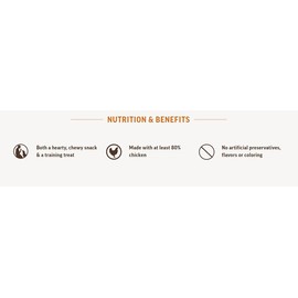 Grandma Mae's Country Naturals Grain Free Chicken Sticks Chewy Dog Treats, 5 Ounces