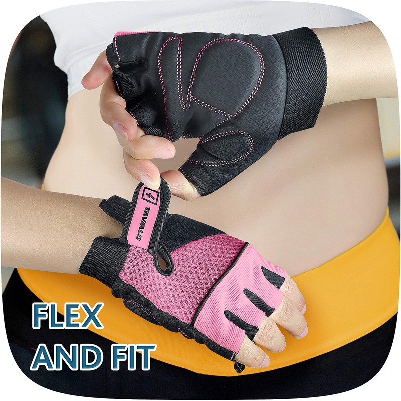 TAVIALO Fitness Gloves Training Gloves for Women Size M (16-19cm)