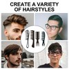 Qjaiune 4-Piece Hair Styling Comb Set, Texture and Wide Tooth,